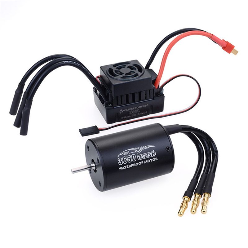 Esc Waterproof 60A - A49K-Motor sin escobillas resistente al agua