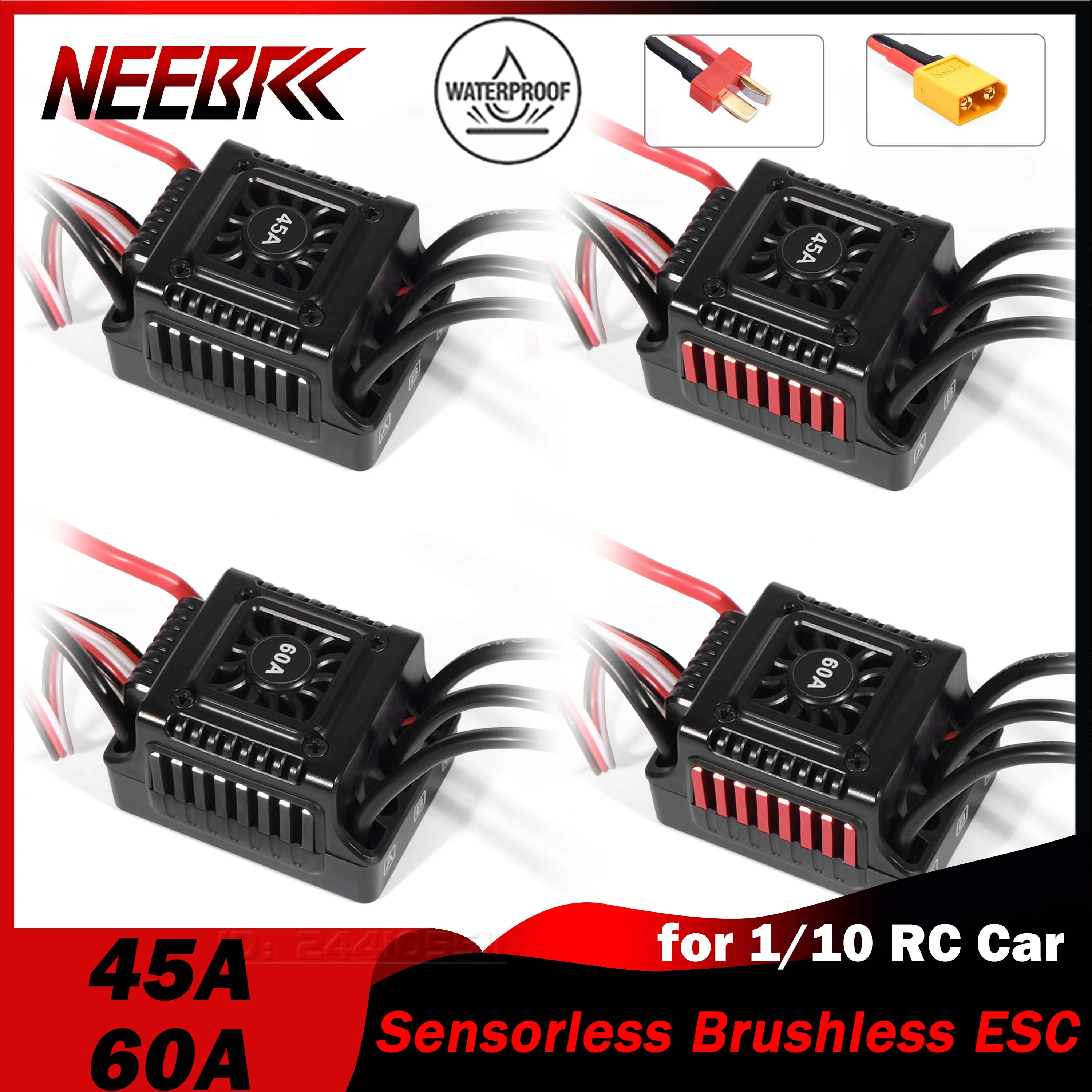 Esc Waterproof 60A - NEEBRC 45A 60A sin sensor sin