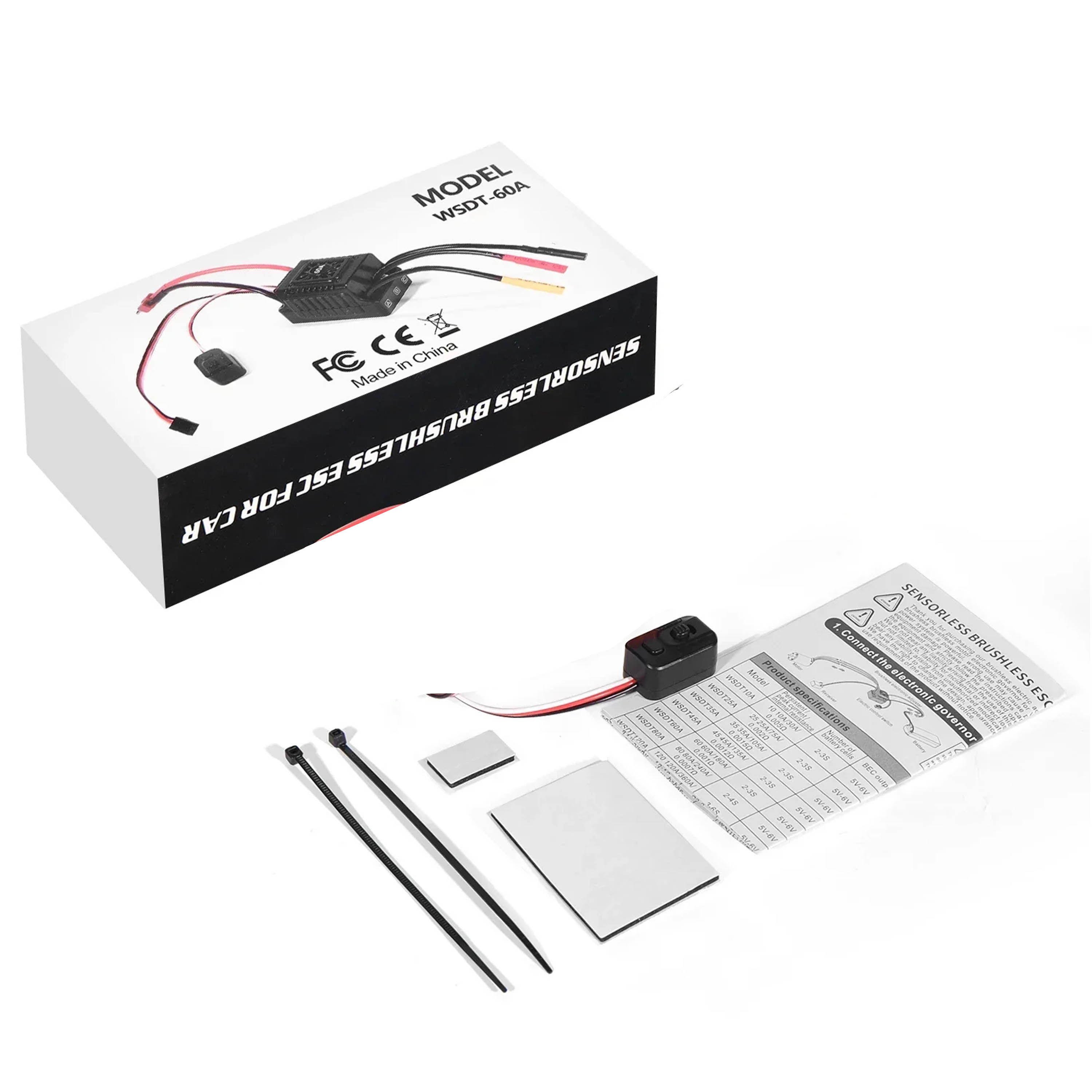 Esc Waterproof 60A - NEEBRC 45A 60A ESC sin Escobillas,
