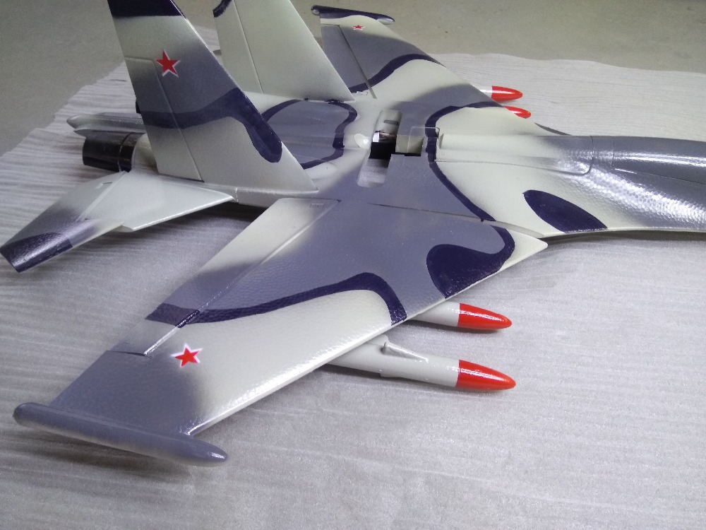 Avión RC SU-27 SU27 Blanco de  - Rc Hobby Plane reseña y precio
