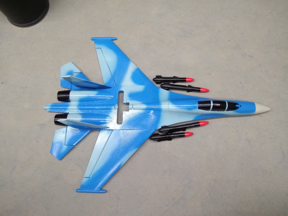 Avión RC SU-27 SU27 Blanco de  - Rc Hobby Plane reseña y precio