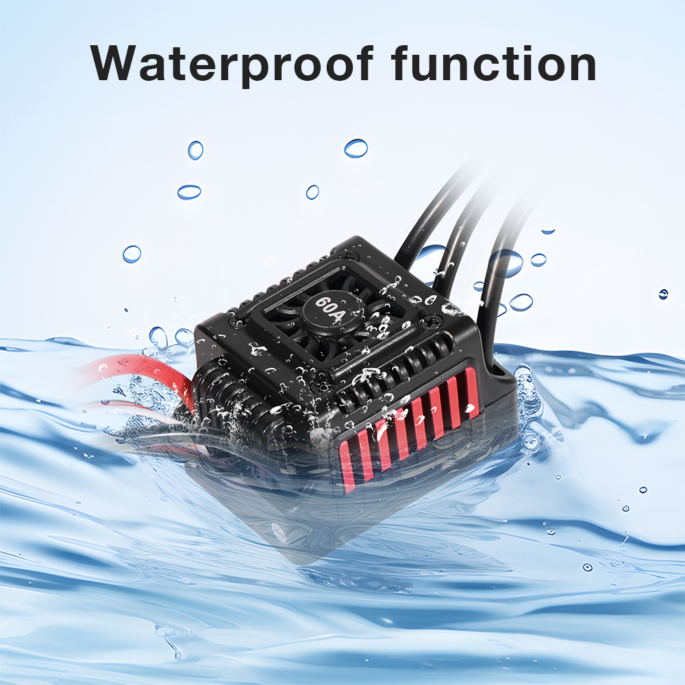 45A 60A RC ESC impermeable sin - Esc Waterproof 60A reseña y precio