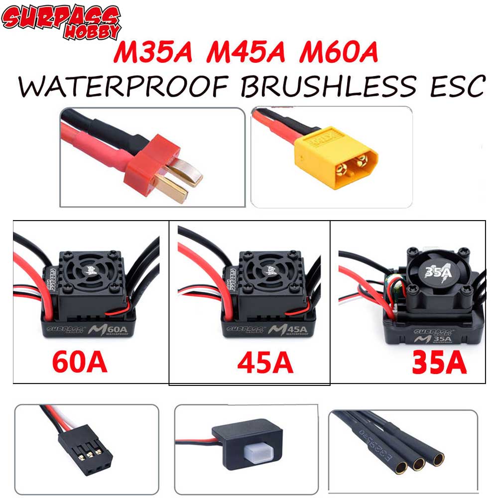 Surpass Hobby M35A 45A 60A 2-3 - Esc Waterproof 60A reseña y precio