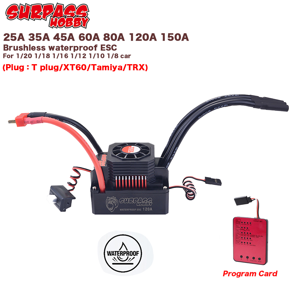 SURPASS HOBBY KK 150A 120A 80A - Esc Waterproof 60A reseña y precio