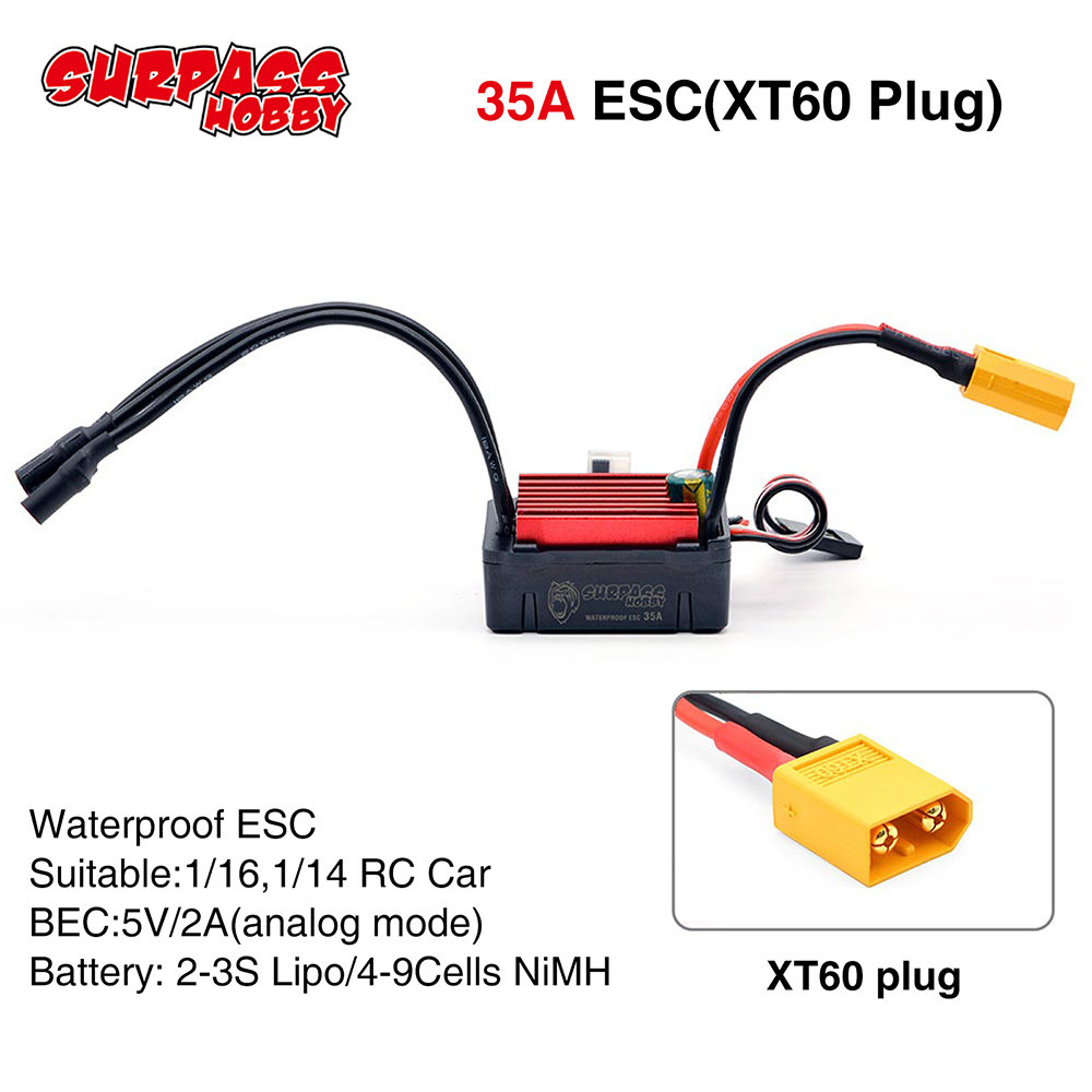 SURPASSHOBBY ESC 150A 80A 120A - Esc Waterproof 60A reseña y precio