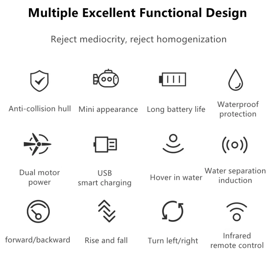 Simulación Micro Control remot - Rc Submarine Water reseña y precio