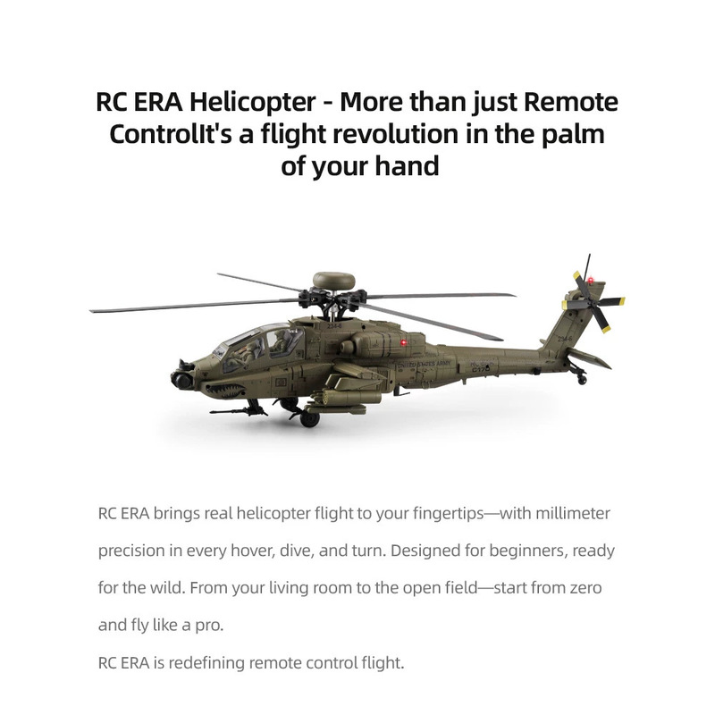 Helicóptero RC Era C170 Ah 64d - Rc Hobby Helicopter reseña y precio