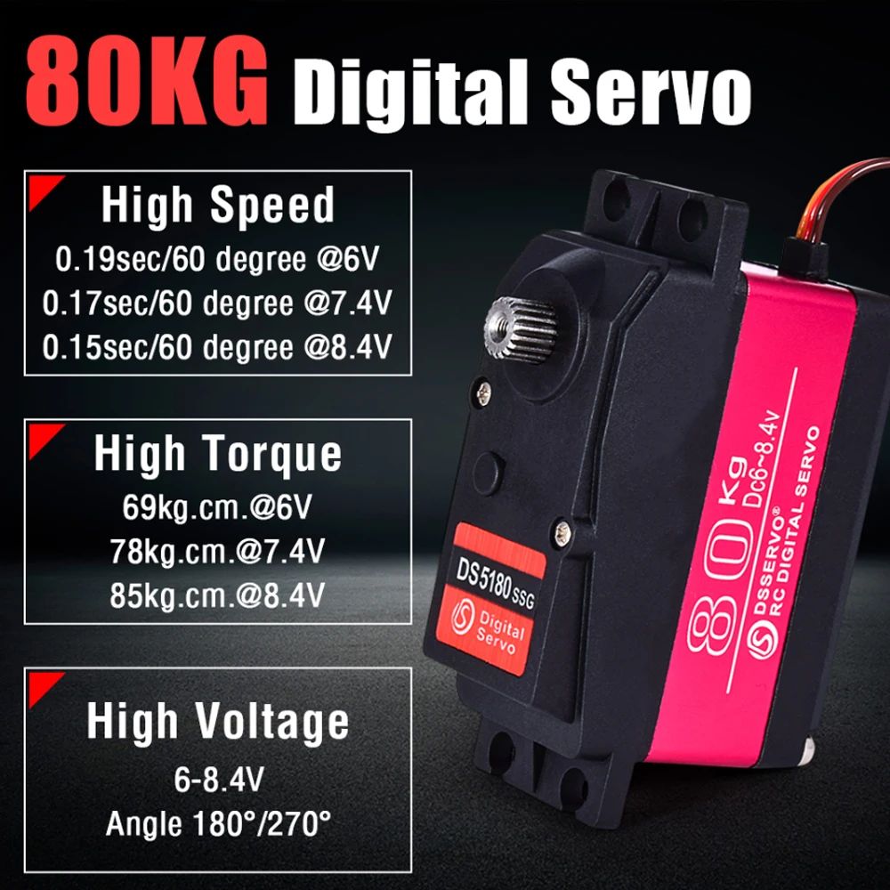 Dsservo impermeable DS5180 80K - Rc Hobbies reseña y precio